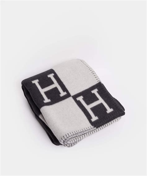 black and white hermes blanket.